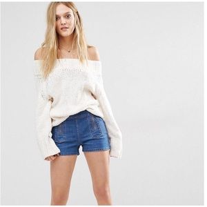 Free People high waisted shorts